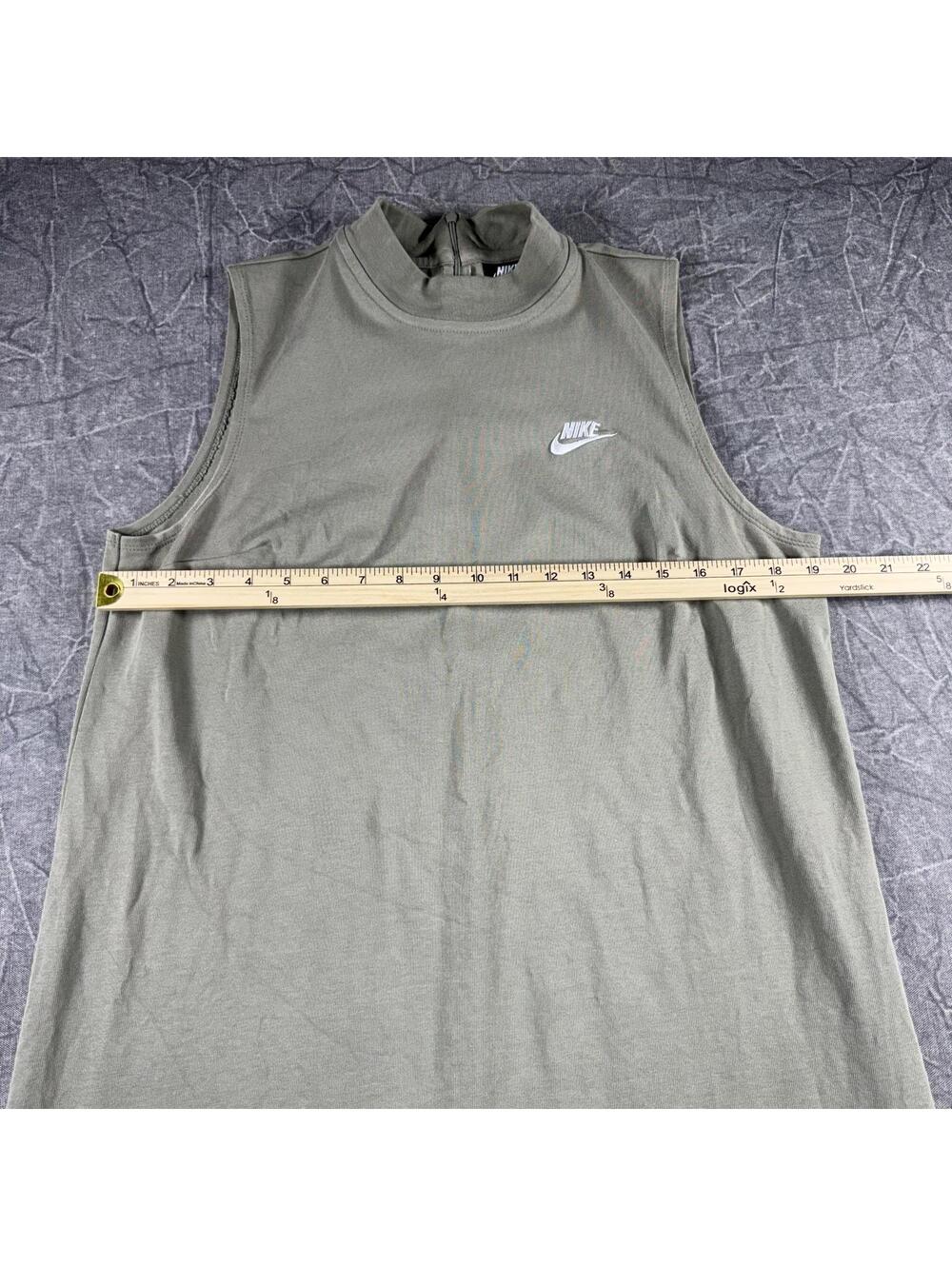 Nike Dress Women's L Green Sage Mock Neck Sleeveless - Picture 5 of 9